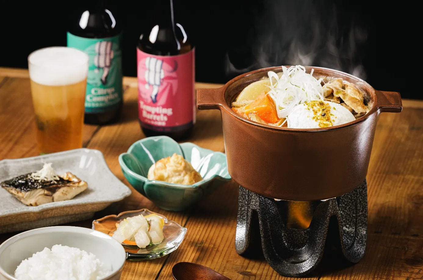 ④【LUCY5軽井沢】TAMARIBA　中庭　夜3